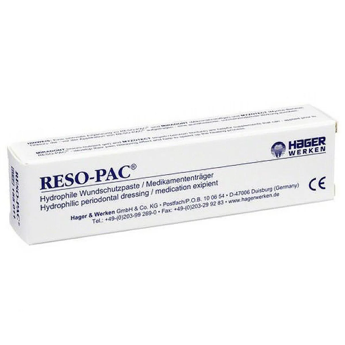 Гідрофільна пов'язка Reso-pac (Резопак), 25 г (Hager&Werken)