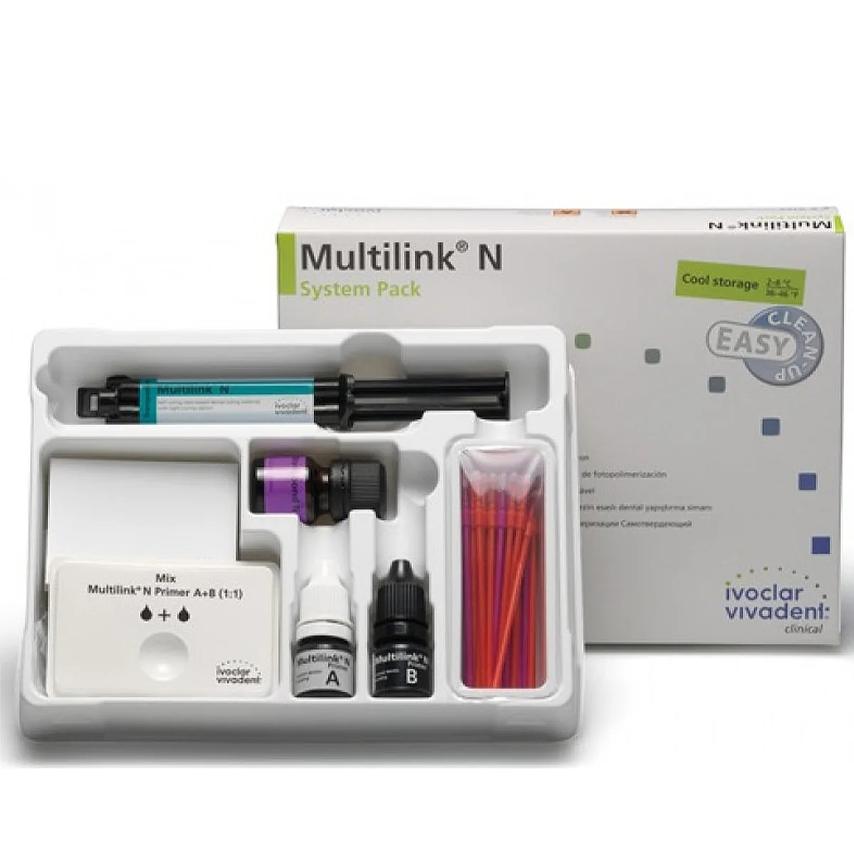 Композитний цемент Multilink N (Мультілінк Ен), відтінок прозорий (Ivoclar Vivadent)