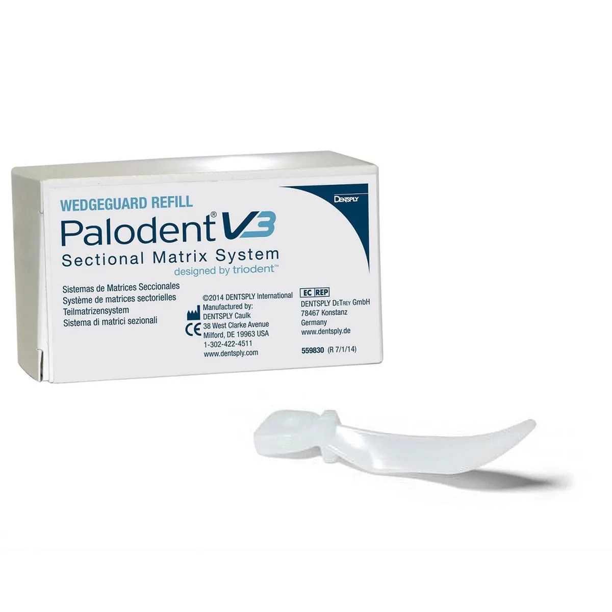 Клини Palodent V3 Wedges (Палодент), білі, великі, 100 шт. (Dentsply Sirona)
