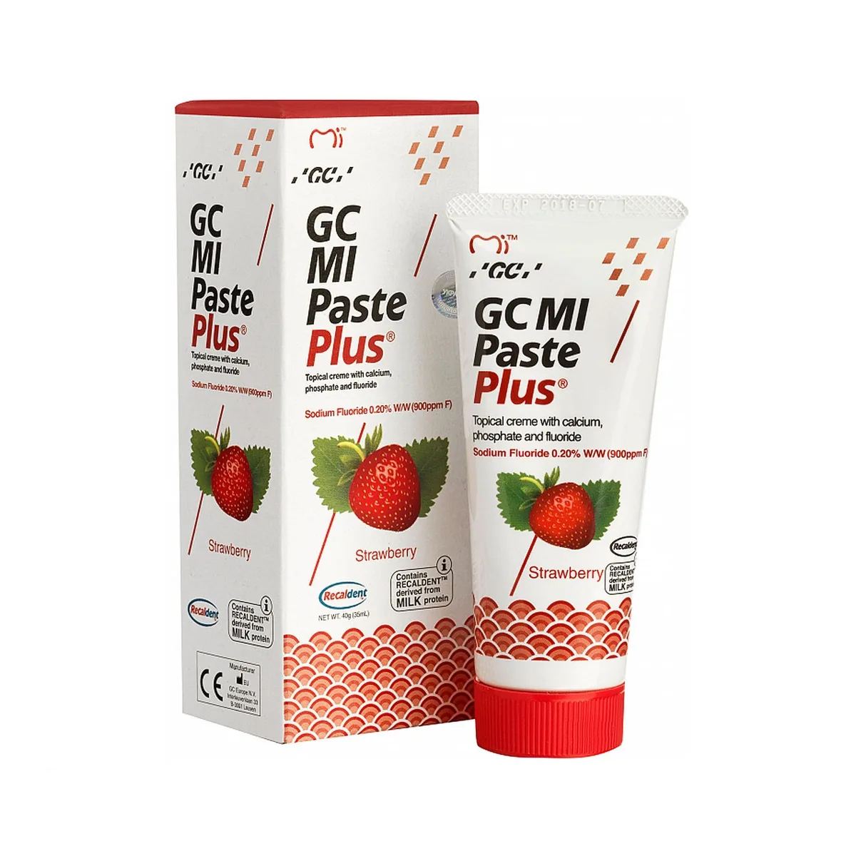 Крем для відновлення зубної емалі Mi Paste Plus Strawberry (Ми паста плюс Полуниця) (GC)