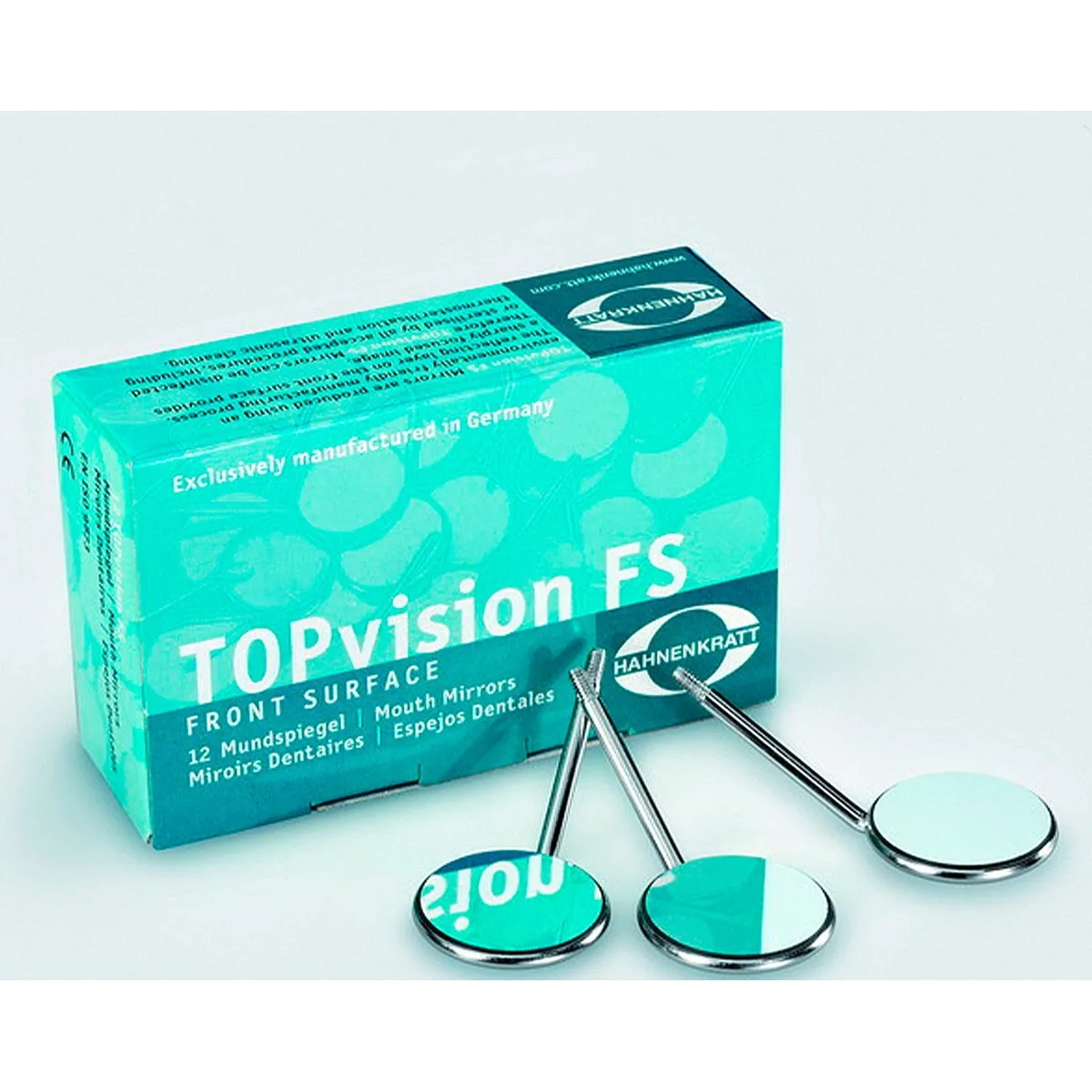 Плоске стоматологічне дзеркало TOPvision FS Rhodium (ТОПвіжн ЕфЕс Родіум) з родієвим покриттям, №5 (Hahnenkratt)