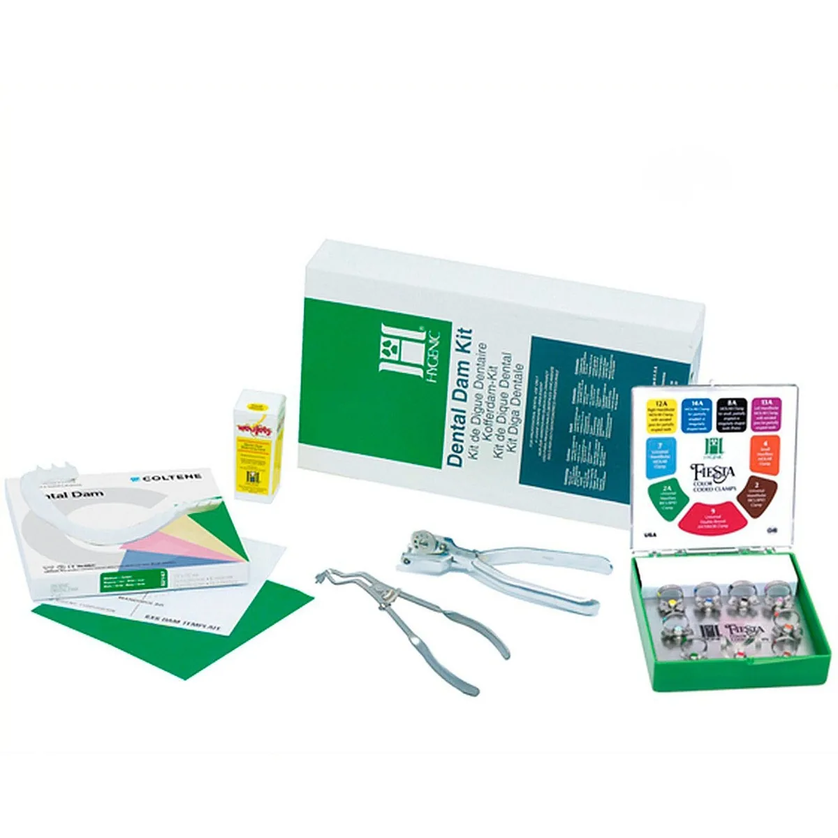 Повний набір коффердаму Dental Dam Kit Hygenic (Дентал Дам Кіт Хайдженик) (Coltene)