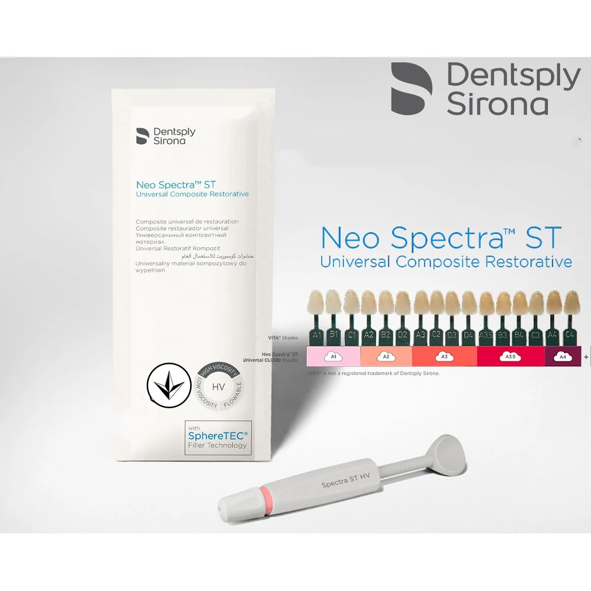 Композит Neo Spectra ST HV (Нео Спектра СТ), висока в'язкість, відтінок А4 (Dentsply Sirona)