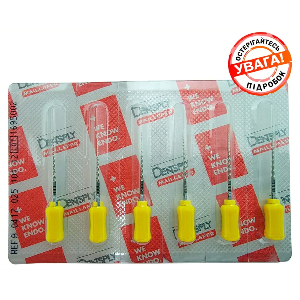 Файли ручні ProTaper Universal F1 (ПроТейпер Універсал), 25 мм (Dentsply Sirona)