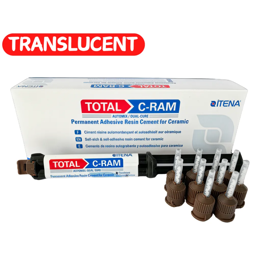 Самоадгезивний самопроникний цемент Total C-Ram (Тотал Церам), колір Translucent (Транслюсент), шприц 8 г (Itena)