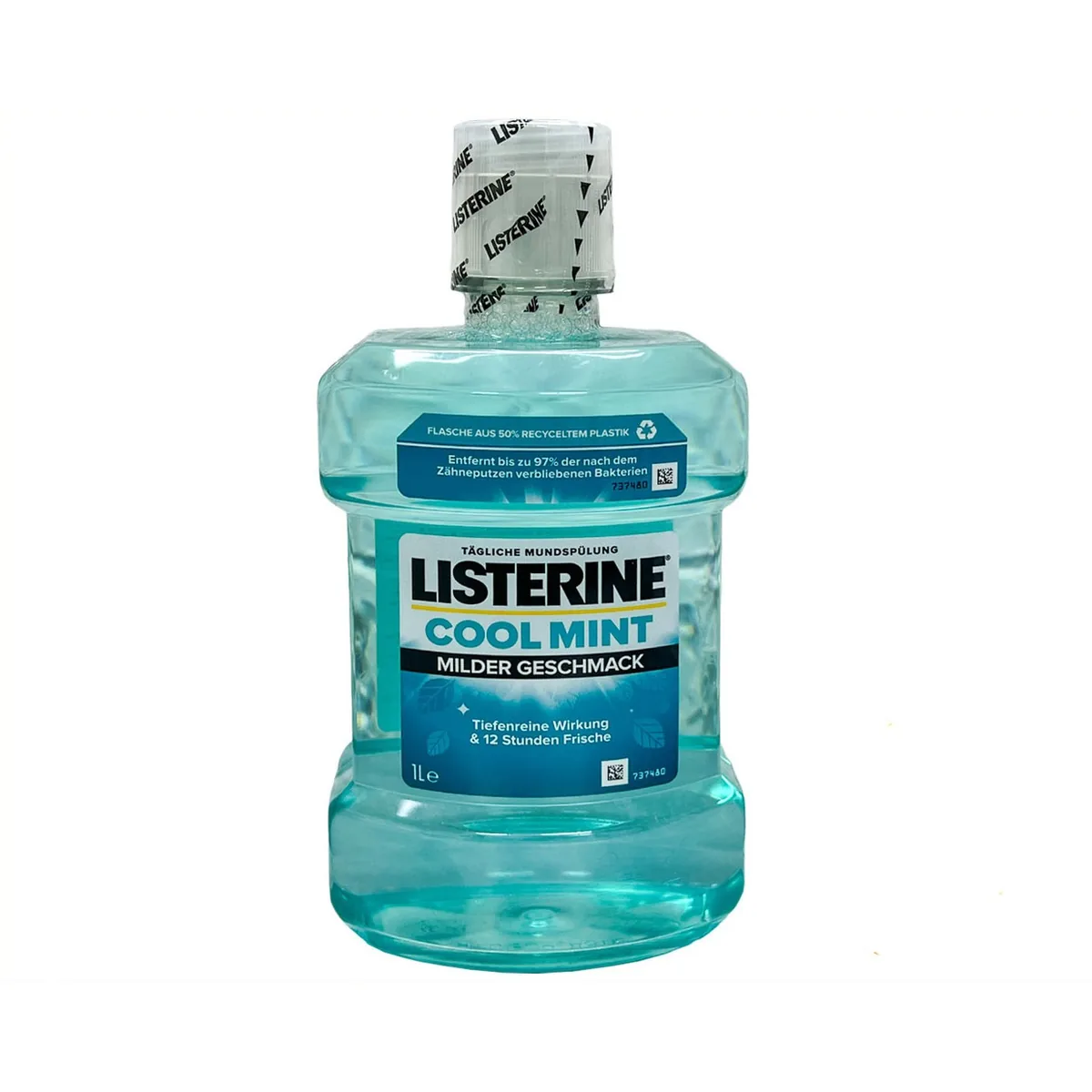 Ополіскувач порожнини рота Listerine (Лістерин) Cool Mint Milder Geschmack, 1 л (Johnson&Johnson)
