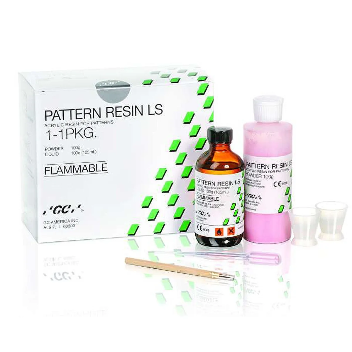 Моделювальна беззольна пластмаса Pattern Resin LS (Патерн Резін), набір (GC)