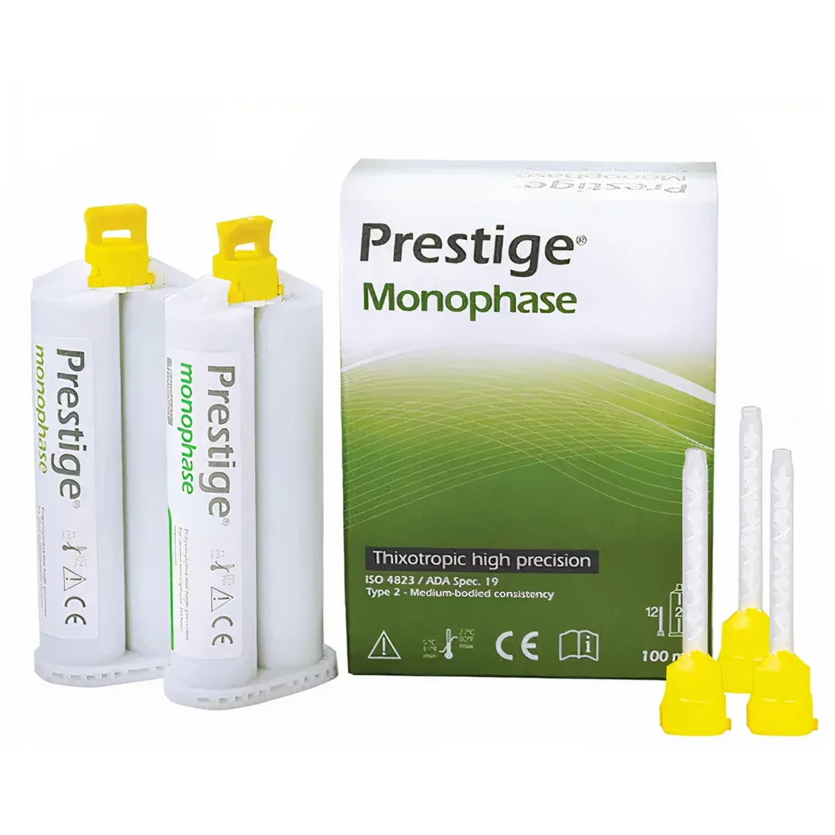 А-силікон Prestige Monophase (Престиж Монофаз), 2х50 мл, 12 насадок (Vannini)