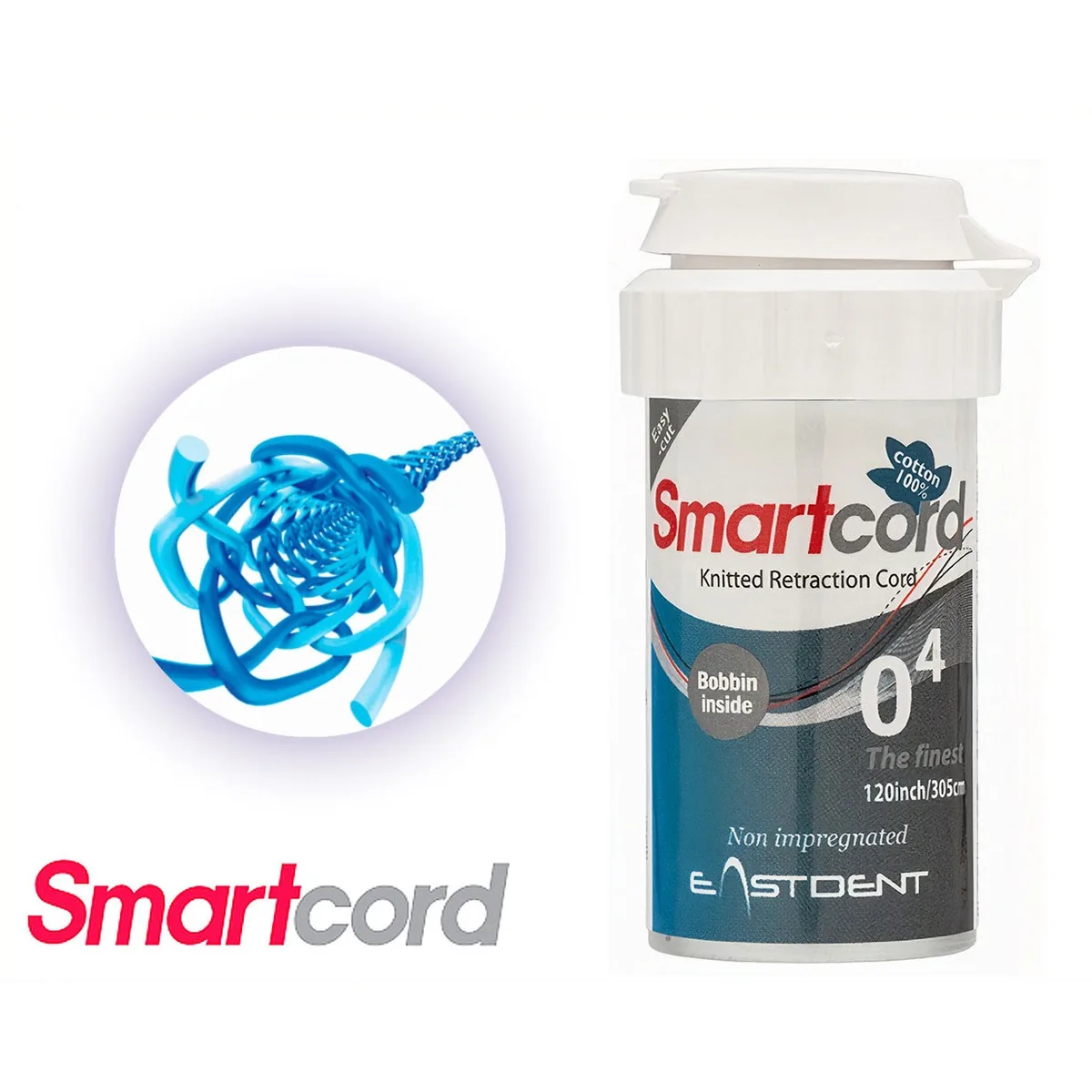 Ретракційна нитка без просочення SmartCord (Смарткорд) №0000, довжина 305 см (EastDent)