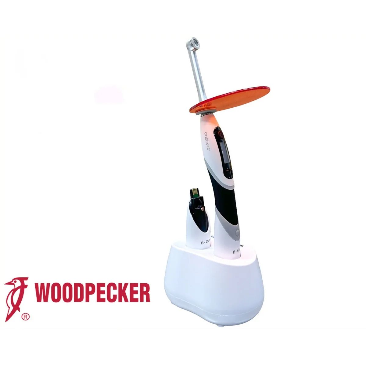 Лампа фотополімерна B-Cure Plus (Бі-Кʼюр Плюс), комплект з 2 акумуляторами (Woodpecker)