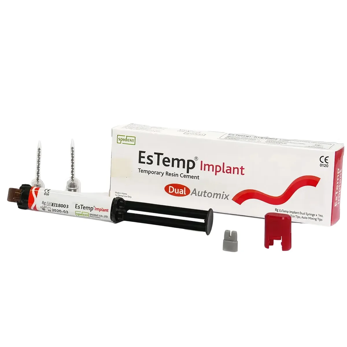 Цемент для тимчасової фіксації коронок на імплантатах EsTemp Implant (ЕсТемп Імплант), 8 г (Spident)