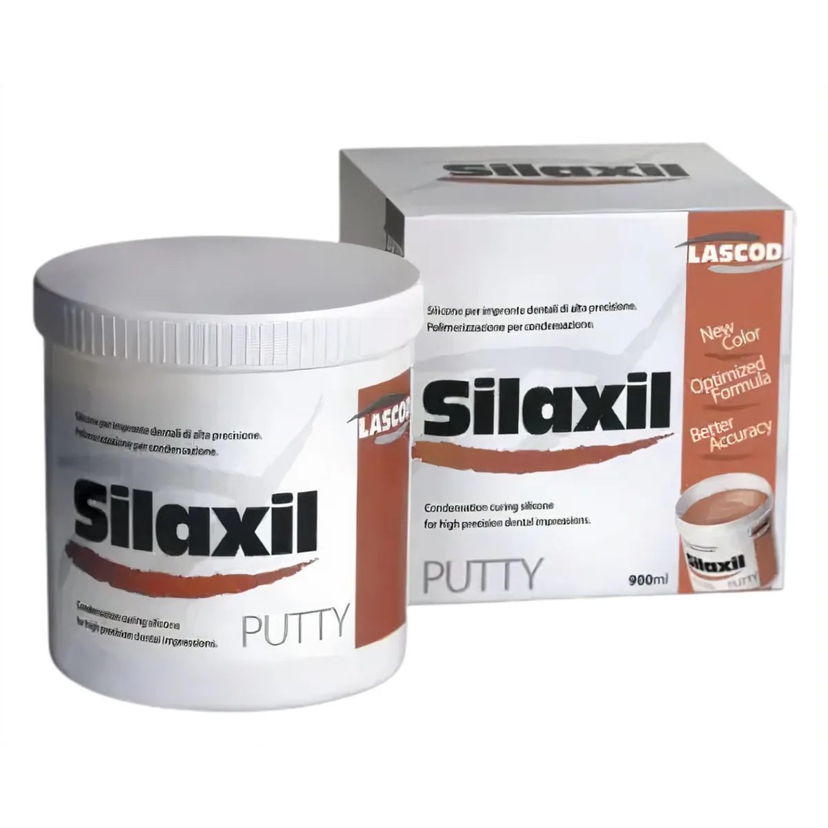 База С-силіконового відбиткового матеріалу Silaxil Putty (Сілаксил), 900 мл (Lascod)