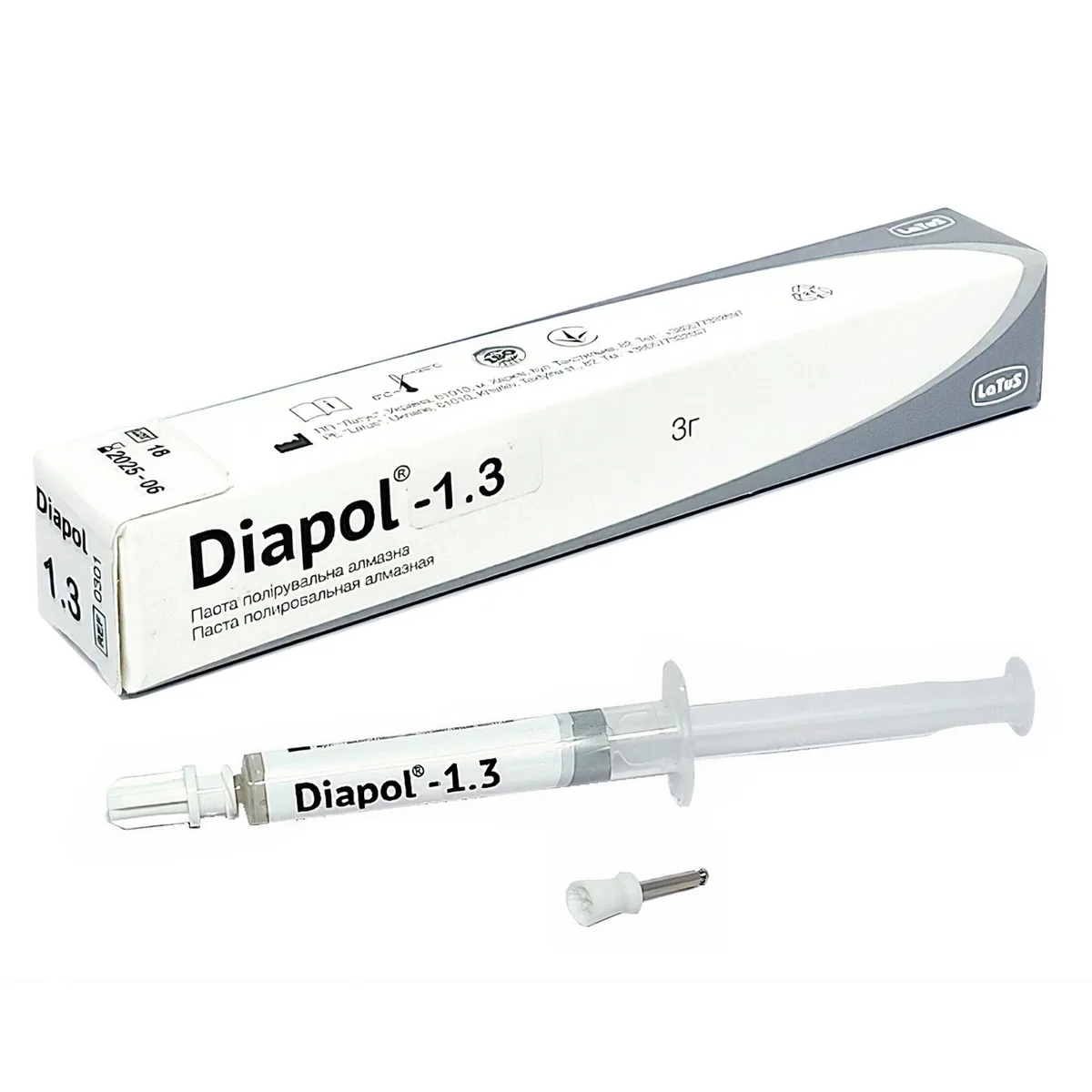 Полірувальна паста Diapol (Діаполь), маркування 1.30 (Latus)