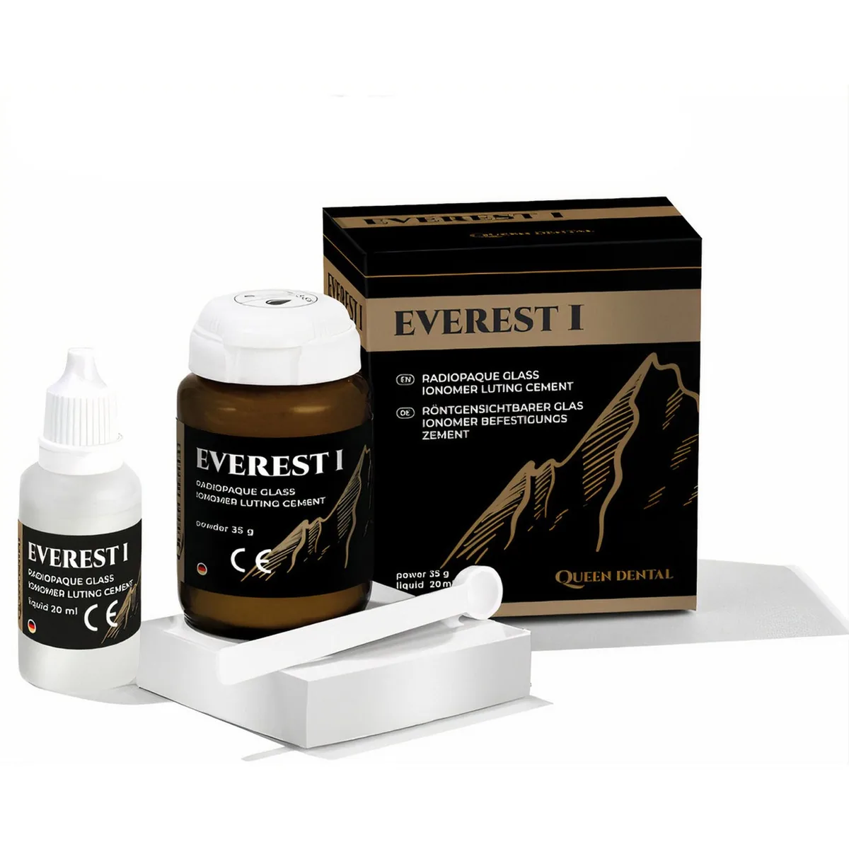 Склоіономерний фіксуючий цемент EVEREST I (Еверест 1), аналог Fuji I (Фуджі 1) (Queen Dental)