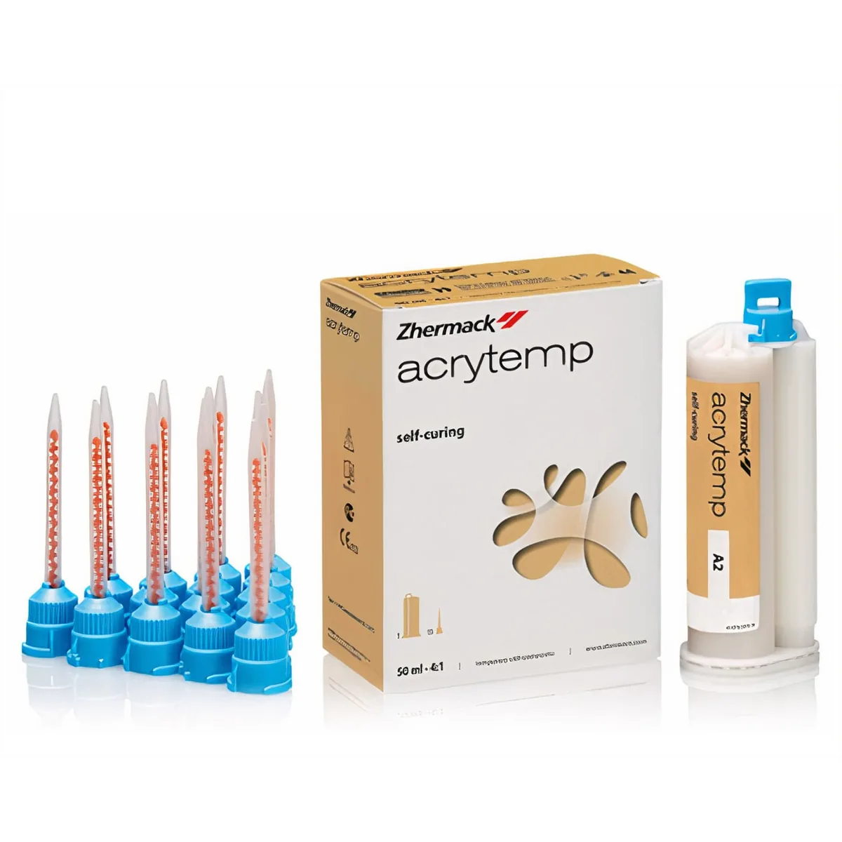 Матеріал для виготовлення тимчасових коронок Acrytemp (Акритемп), колір А2 (Zhermack)