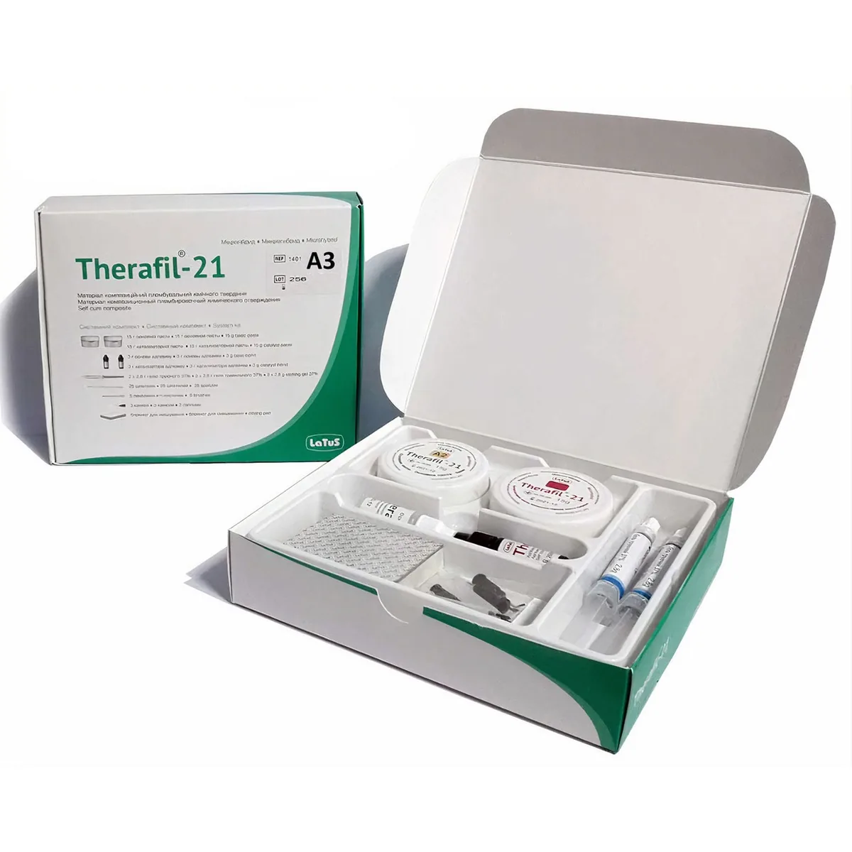 Композиційний пломбувальний матеріал хімічного затвердіння Therafil-21 (Терафіл-21), колір А3 (Latus)
