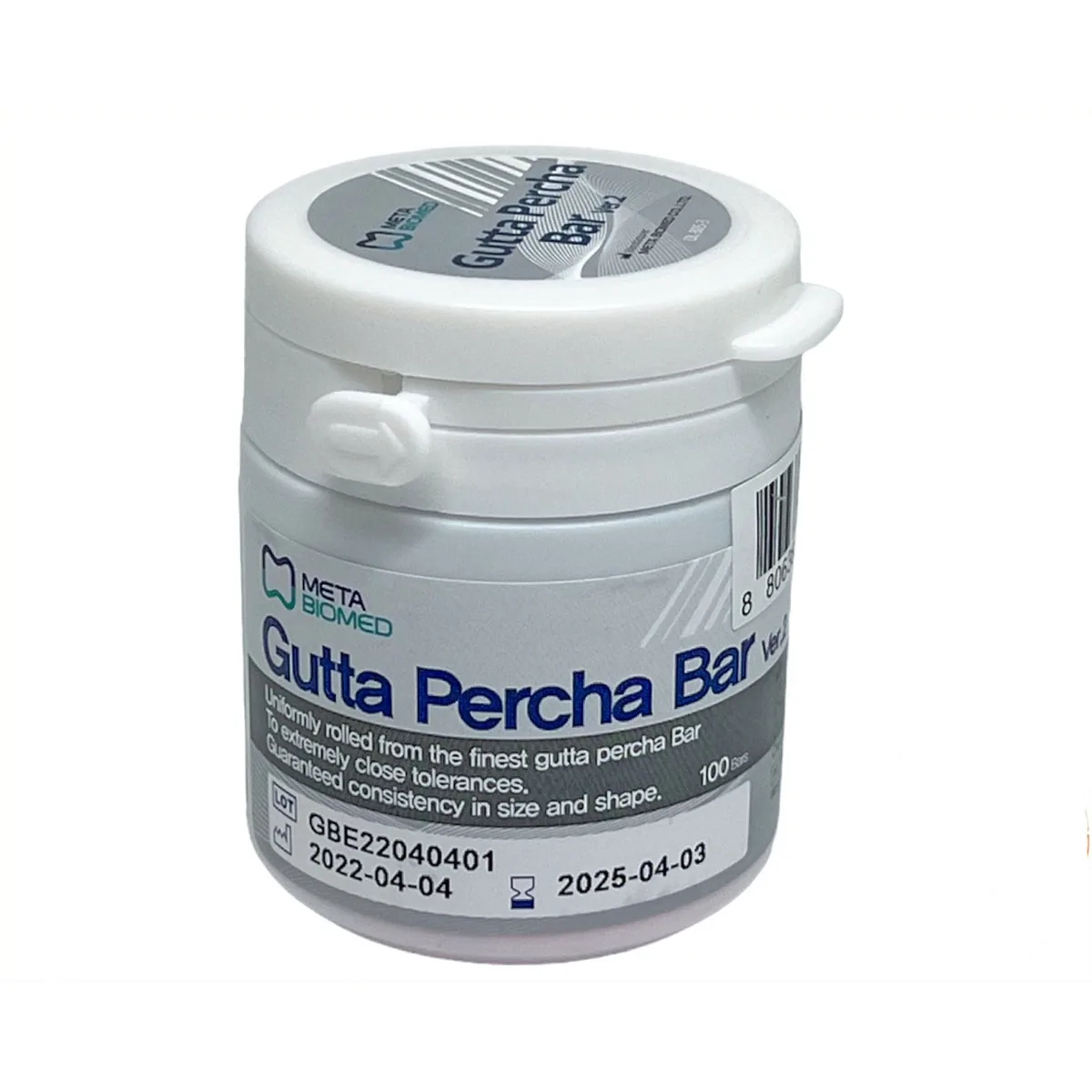 Гутаперчеві валики Gutta Percha Bar Plus (Гутта Перча Бар Плюс), 100 шт. (Meta Biomed)