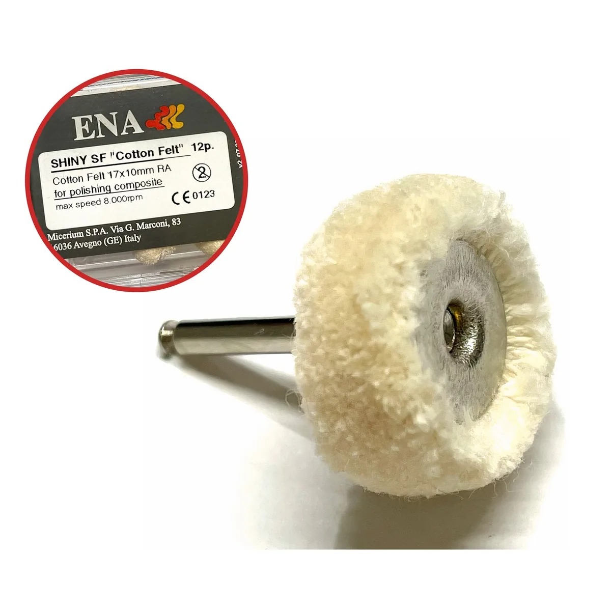 Диск бавовняний полірувальний Cotton Felt (Коттон Фелт), 1 шт (Micerium S.p.A.)