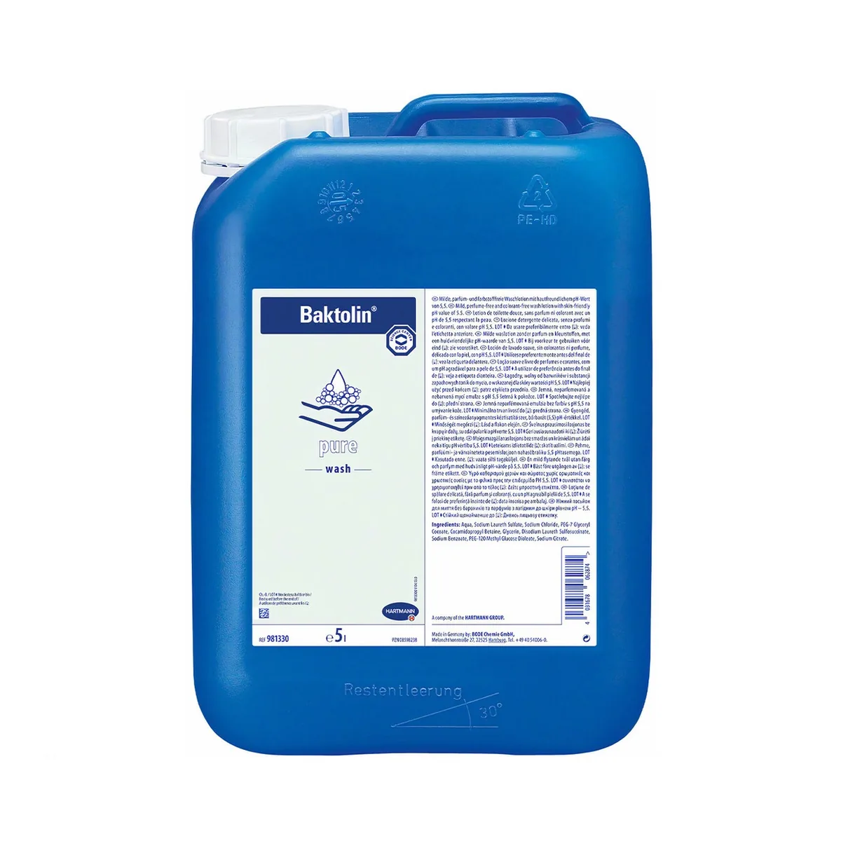 Засіб для миття рук Baktolin Pure Wash (Бактолін Пур), 5 л (BODE)