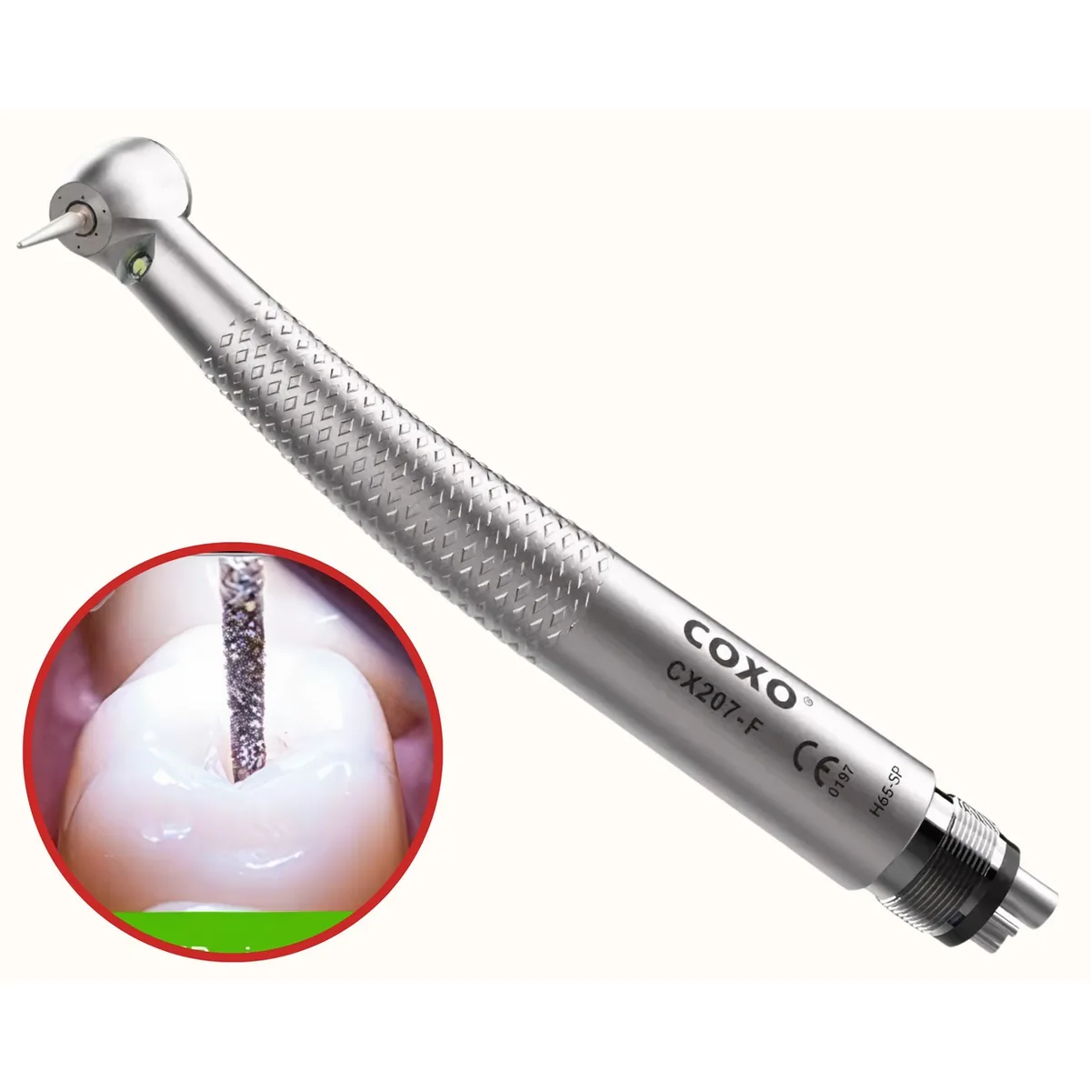 Ортопедичний турбінний наконечник CX207-F H15-SP M4, з LED-підсвіткою (COXO)