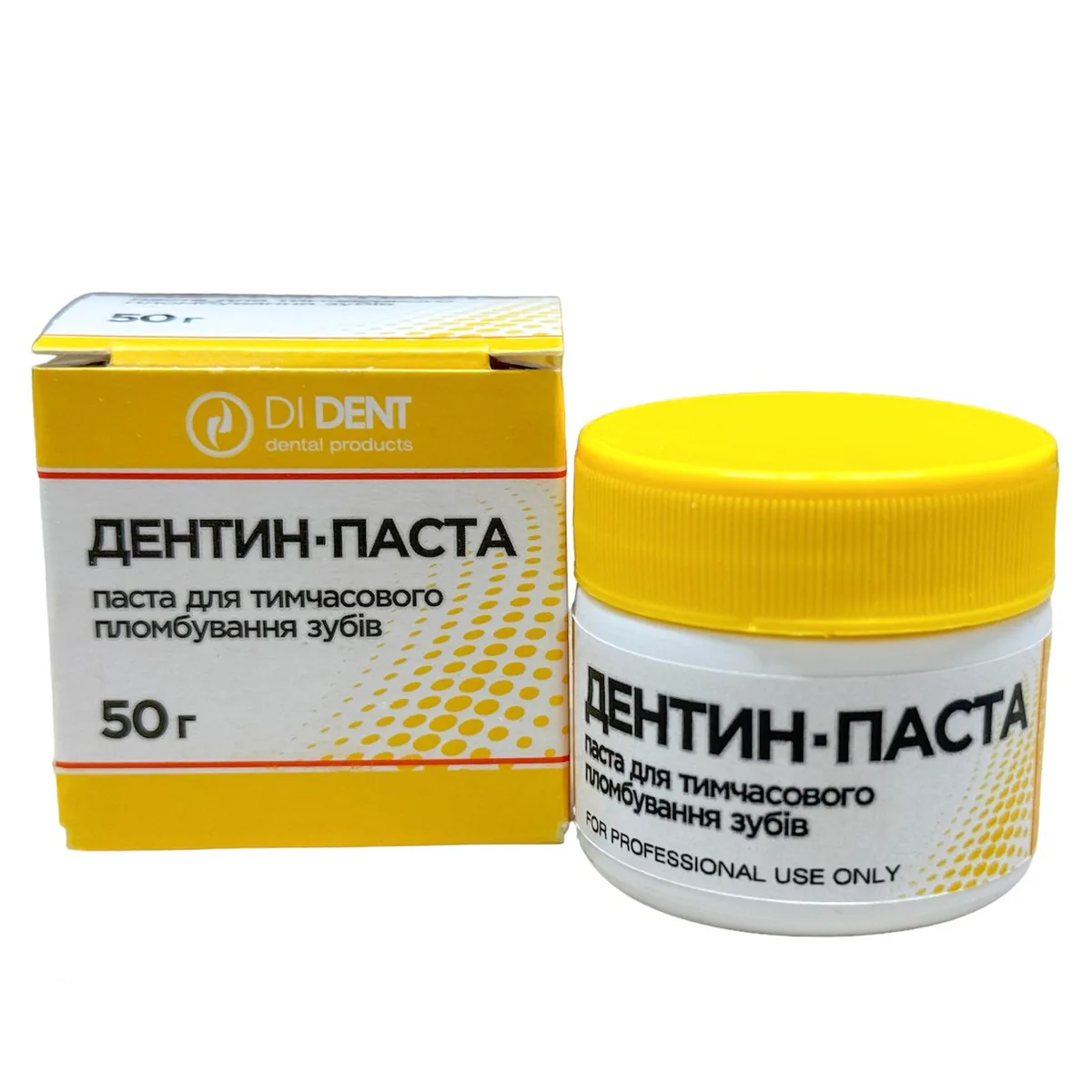 Дентин паста безевгенольна цинк-сульфатна, 50 г (DiDent)