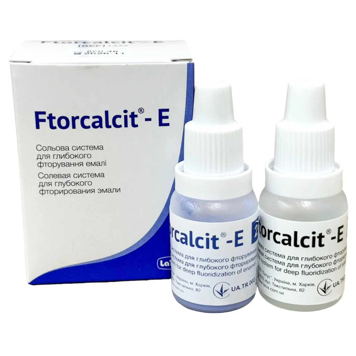 Сольова система для глибокого фторування емалі Ftorcalcit-E (Фторкальцит-Е) (Latus)