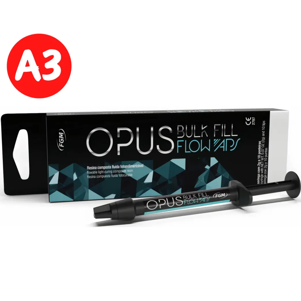 Текучий світлотвердний антигравітаційний композит Opus Bulk Fill Flow (Опус Балк Філ Флоу), колір А3 (FGM)