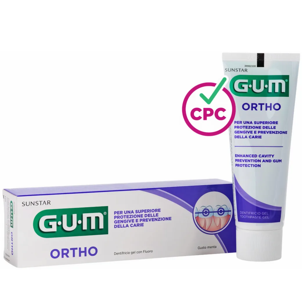 Ортодонтична зубна паста GUM Ortho (Гам Орто) для брекетів та ортодонтичних конструкцій, 75 мл (Sunstar GUM)