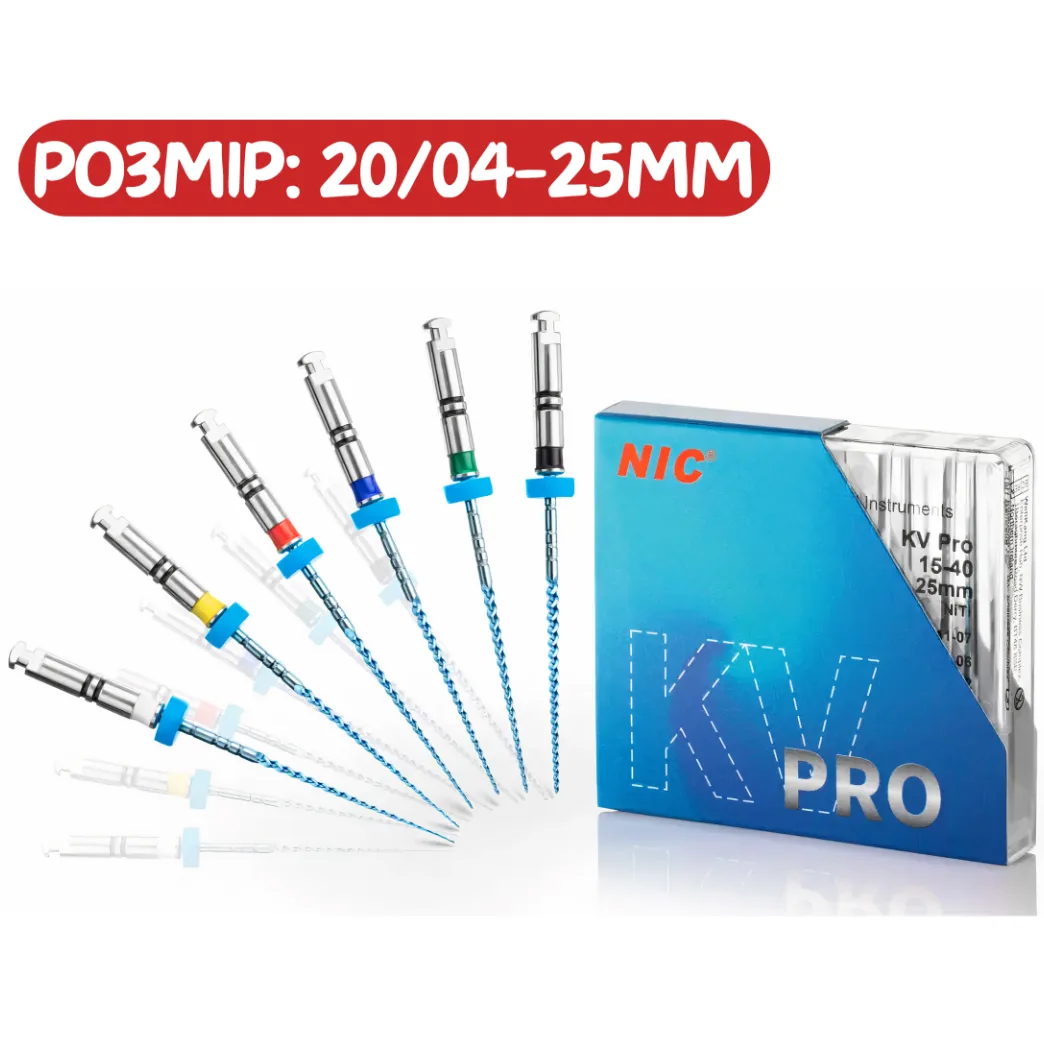 Машинні ендодонтичні файли KV Pro File (КВ Про Файл), розмір 20/04, 25 мм (NIC)