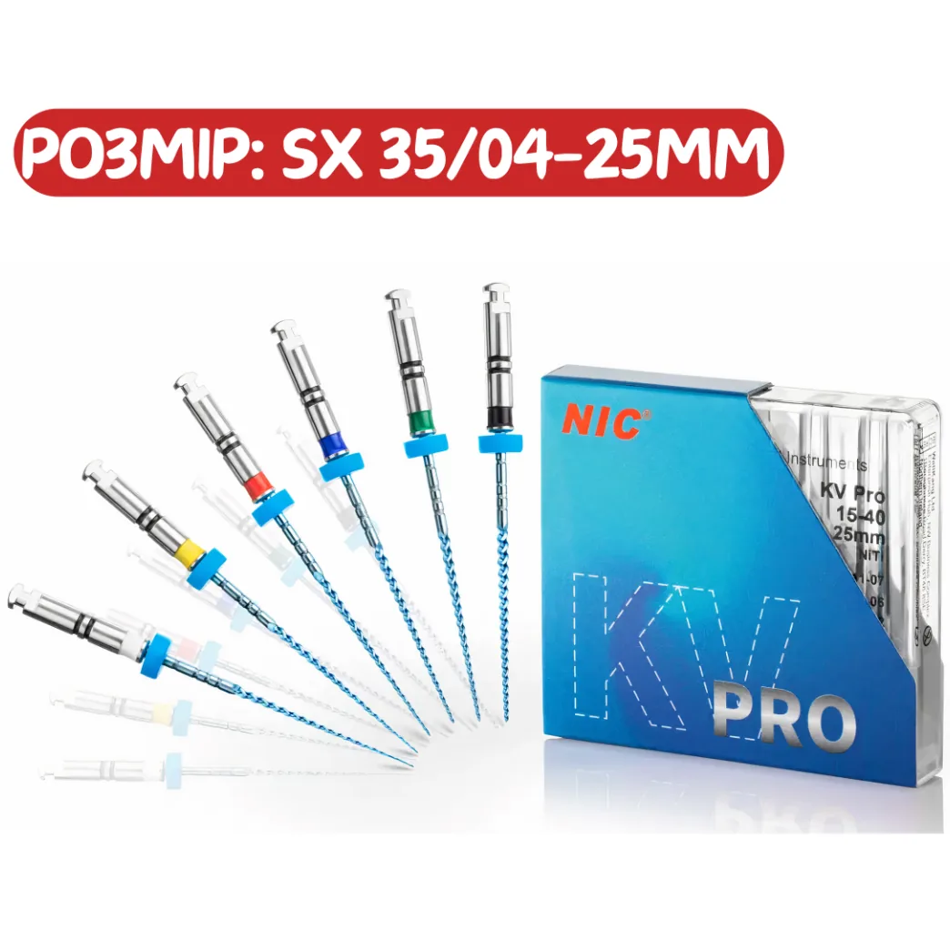 Машинні ендодонтичні файли KV Pro File (КВ Про Файл), розмір SX 35/04, 25 мм (NIC)