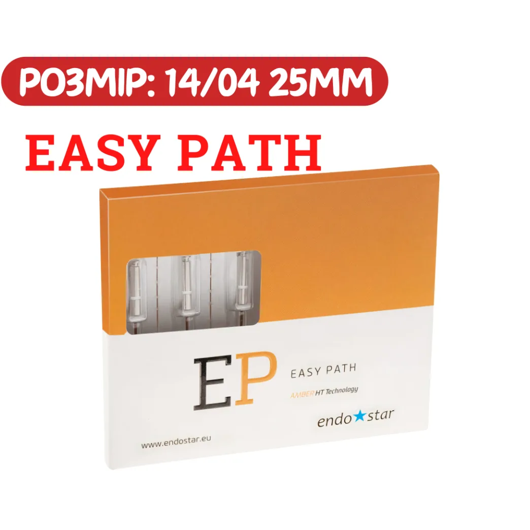 Машинні файли Endostar E3 EP Easy Path (Ізі Пас), 14/04, 25 мм, 6 шт (Poldent)