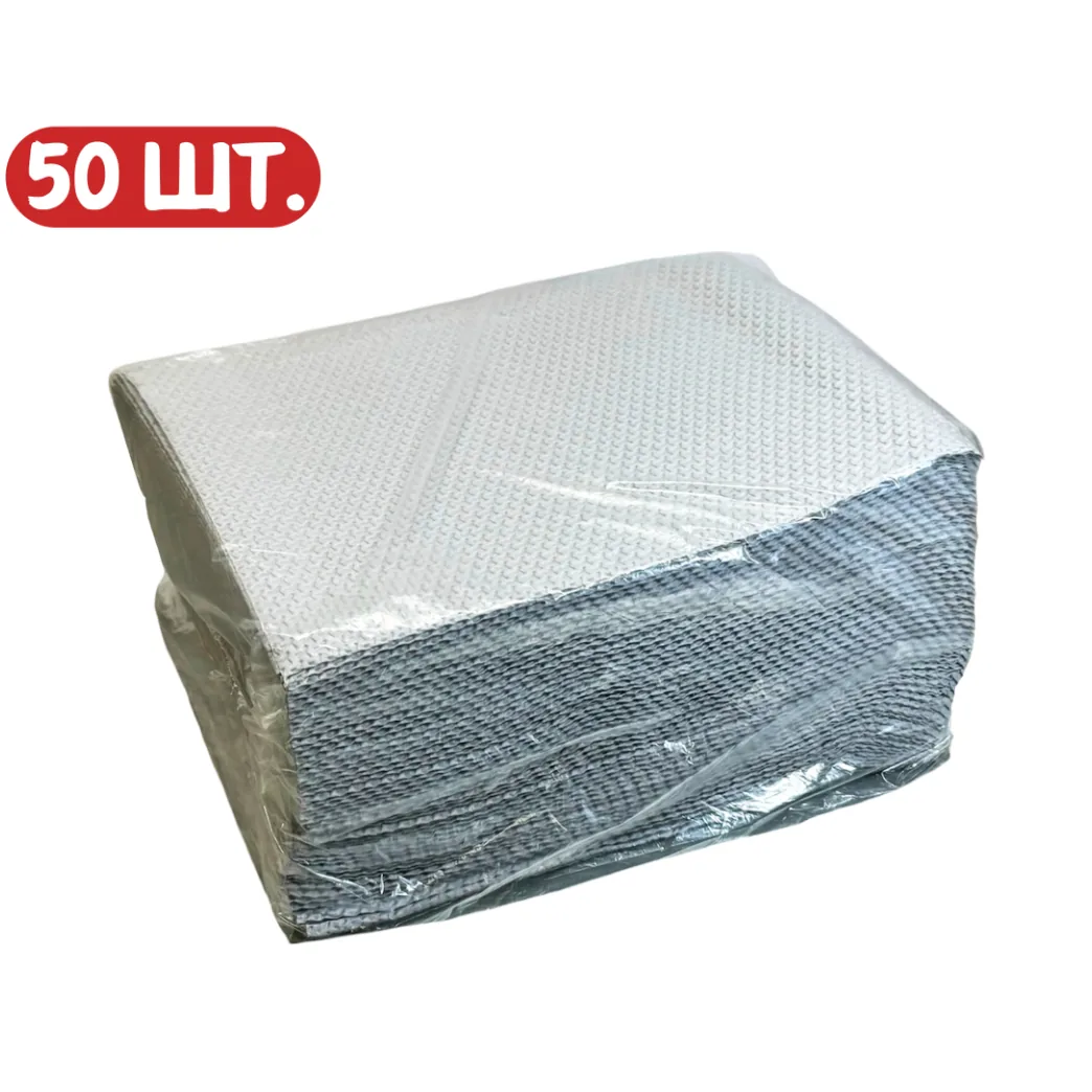 Стоматологічні нагрудники (нагрудні серветки), колір сірий, уп. 50 шт