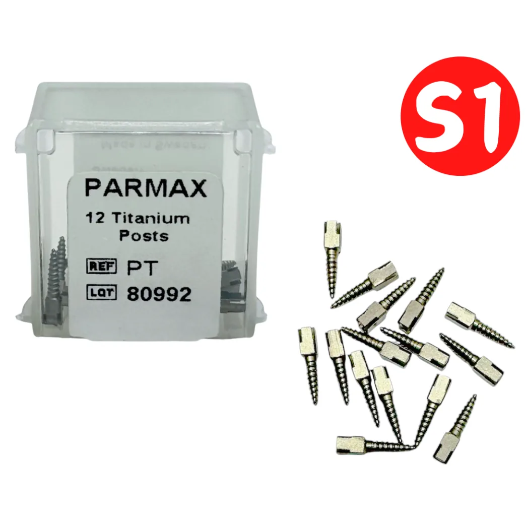 Штифти титанові Parmax (Пармакс), розмір S1, упаковка 12 шт (PARMAX)