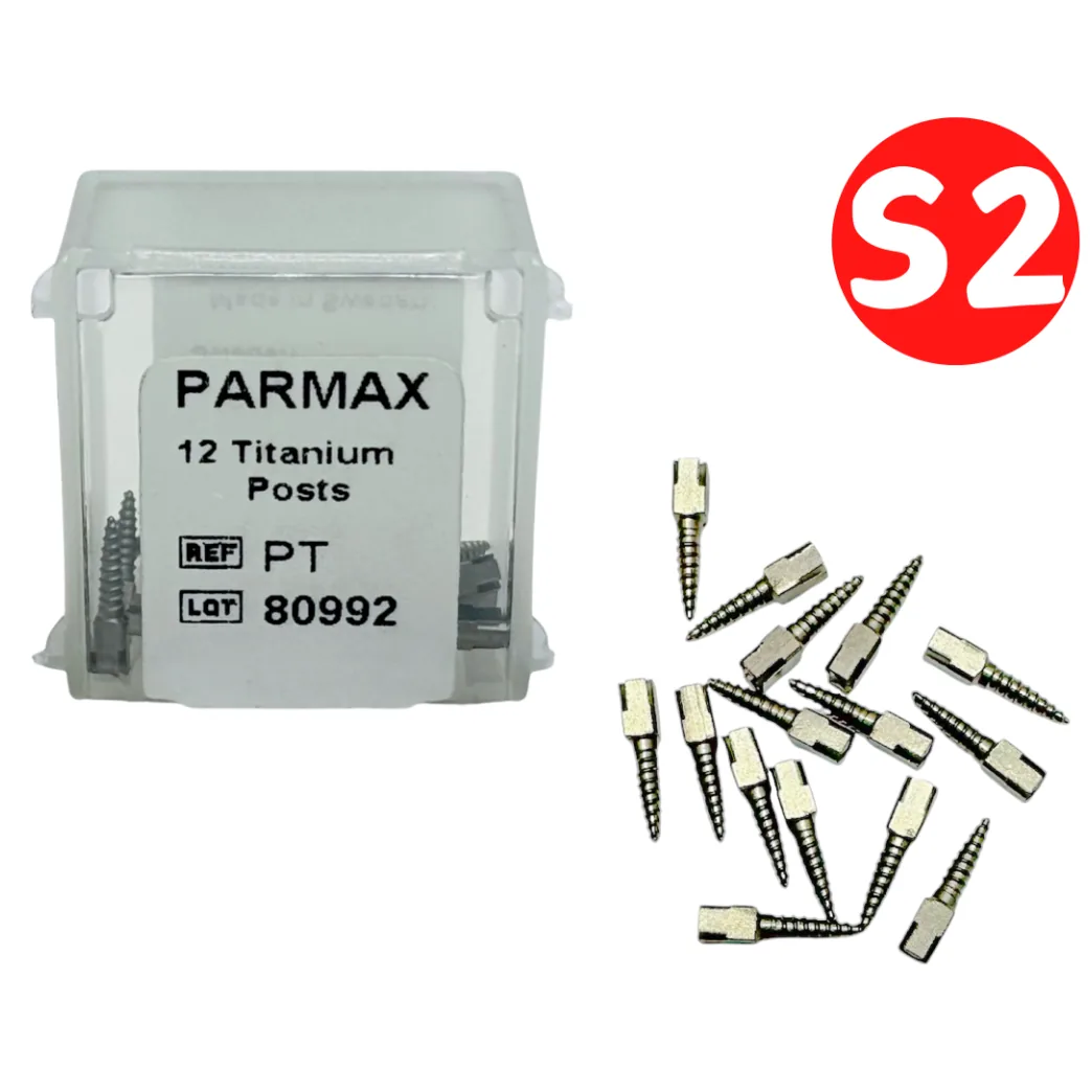 Штифти титанові Parmax (Пармакс), розмір S2, упаковка 12 шт (PARMAX)