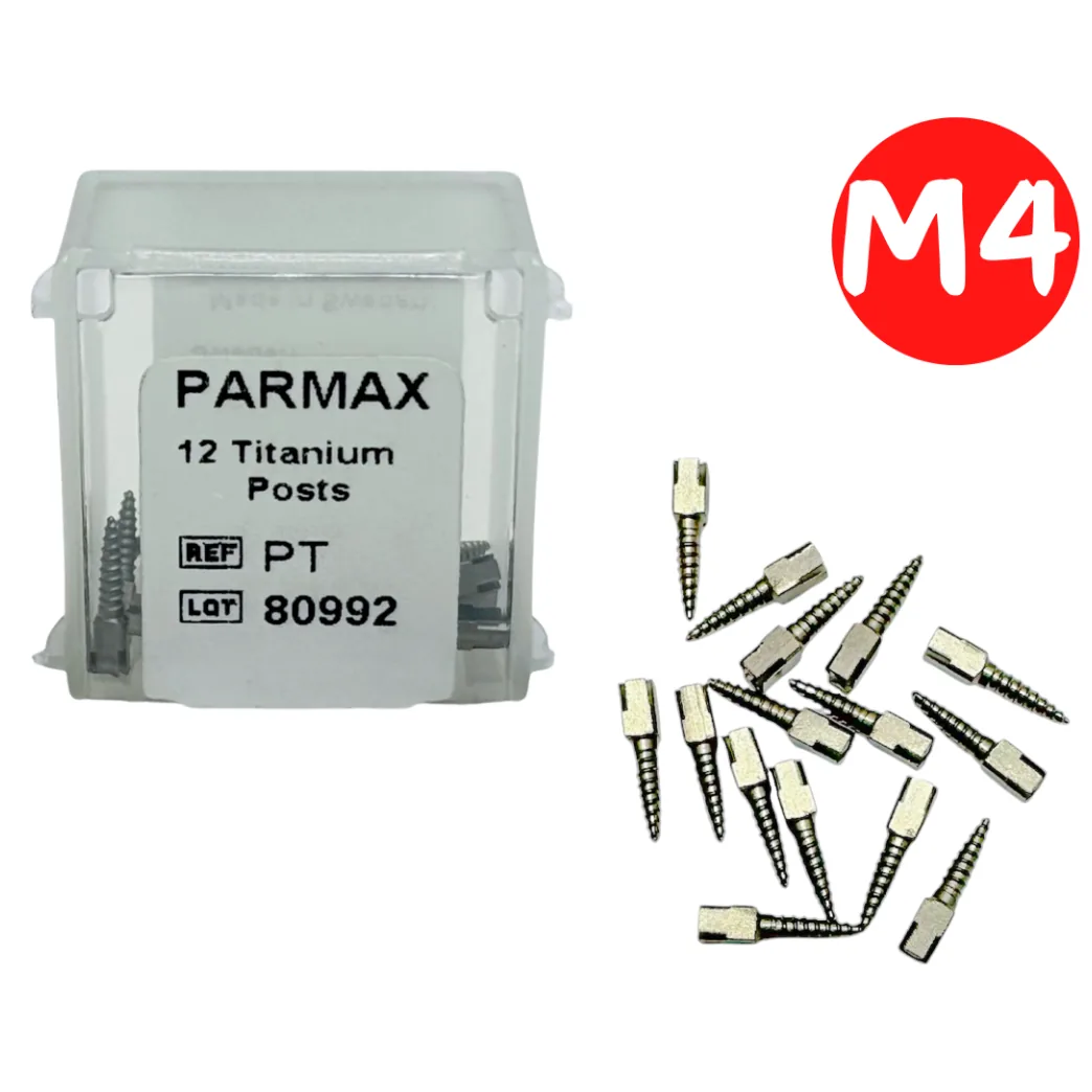 Штифти титанові Parmax (Пармакс), розмір M4, упаковка 12 шт (PARMAX)