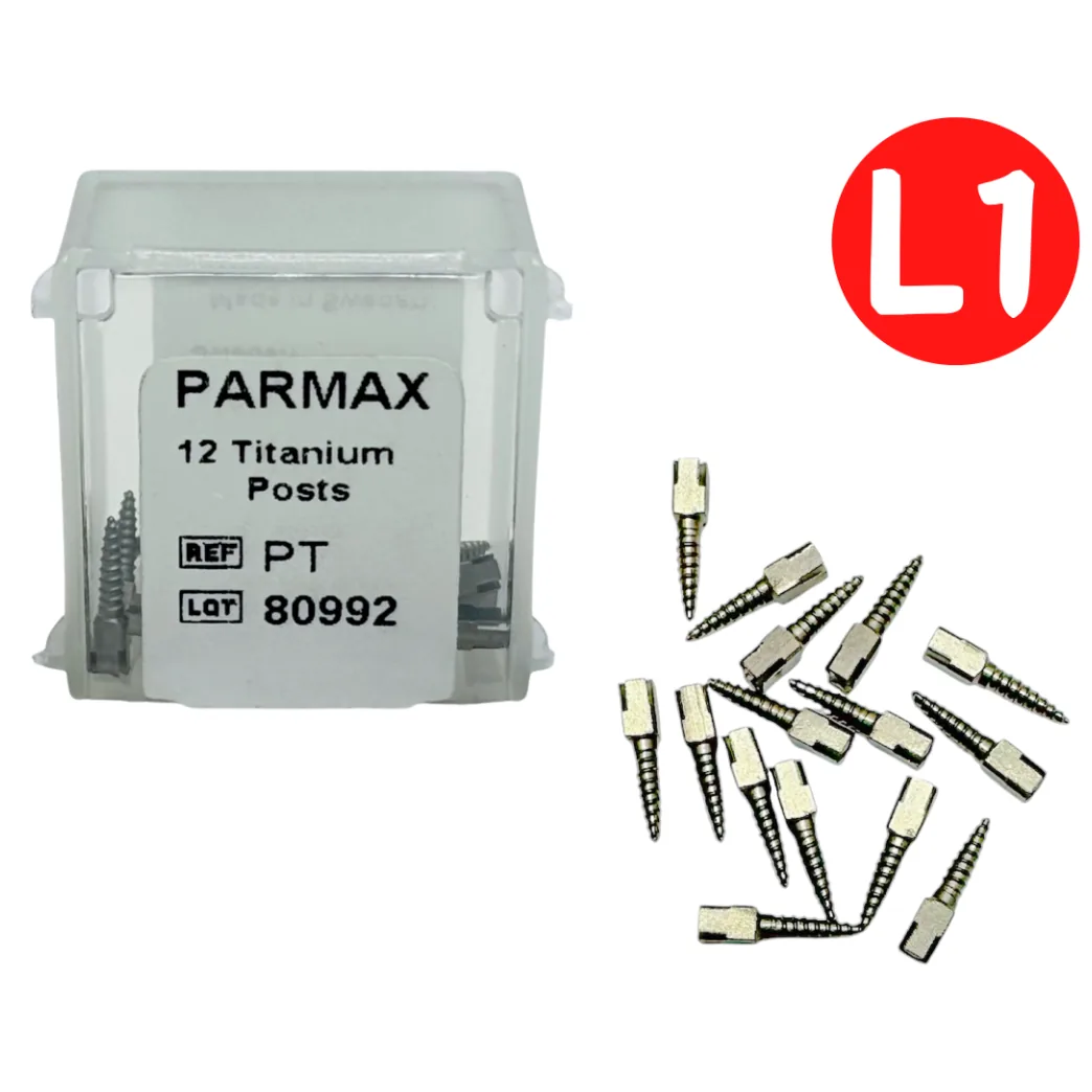 Штифти титанові Parmax (Пармакс), розмір L1, упаковка 12 шт (PARMAX)
