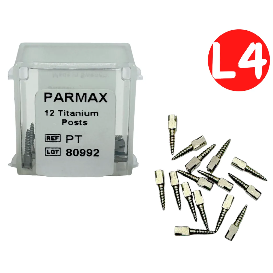 Штифти титанові Parmax (Пармакс), розмір L4, упаковка 12 шт (PARMAX)