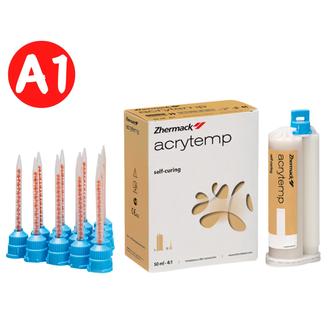 Матеріал для виготовлення тимчасових коронок Acrytemp (Акритемп), колір А1 (Zhermack)
