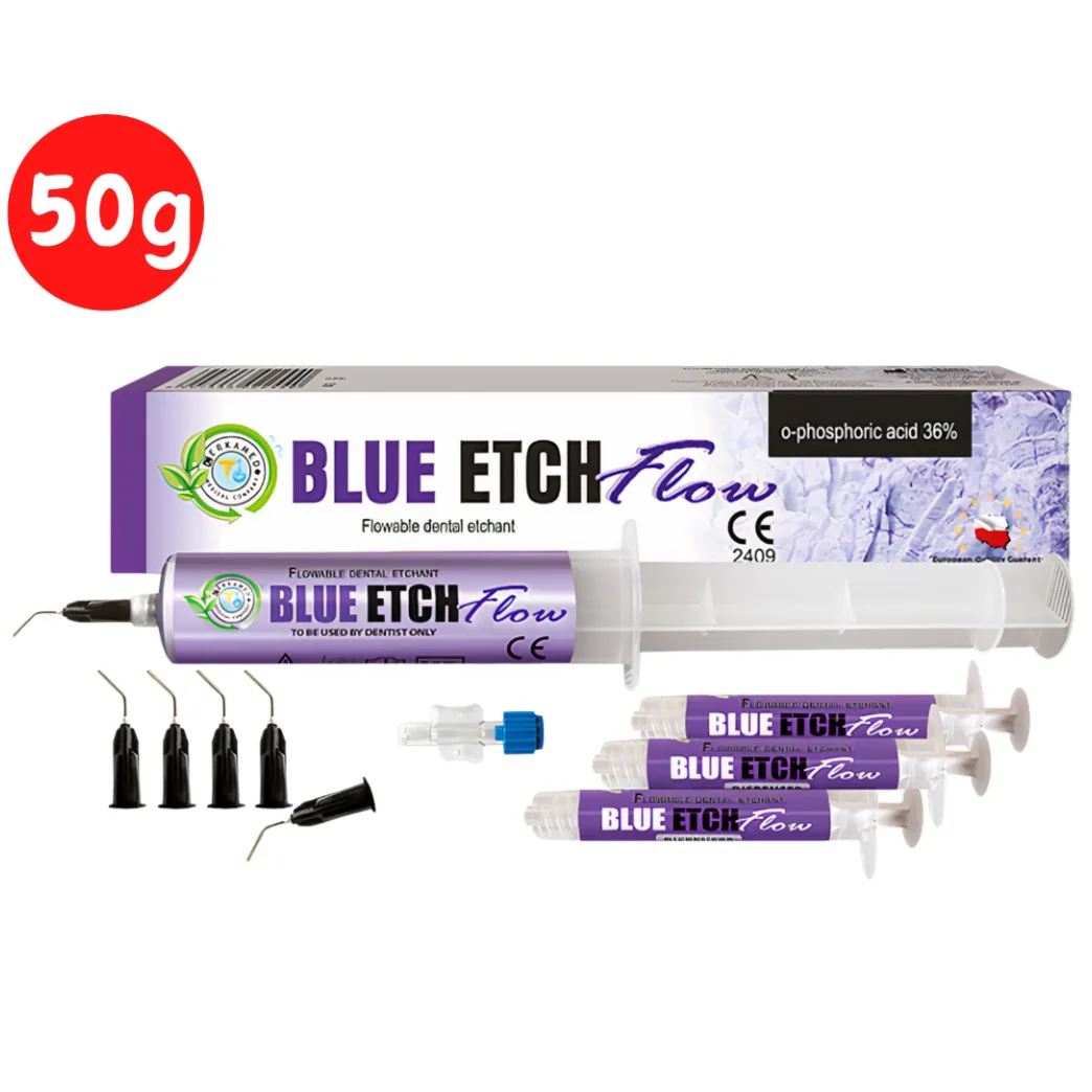 Травильний гель Blue Etch Flow (Блу Ейтч Флоу), обʼєм 50 мл (Cerkamed)