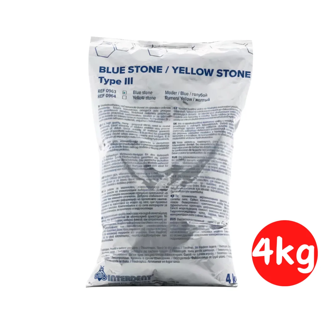 Зуботехнічний гіпс Blue Stone (Блю Стоун), тип 3, колір блакитний, цокольний (Interdent)