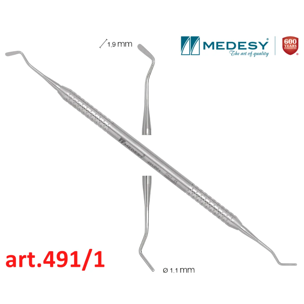 Штопфер-гладилка для композитів двостороння, art. 491/PF1 (Medesy)