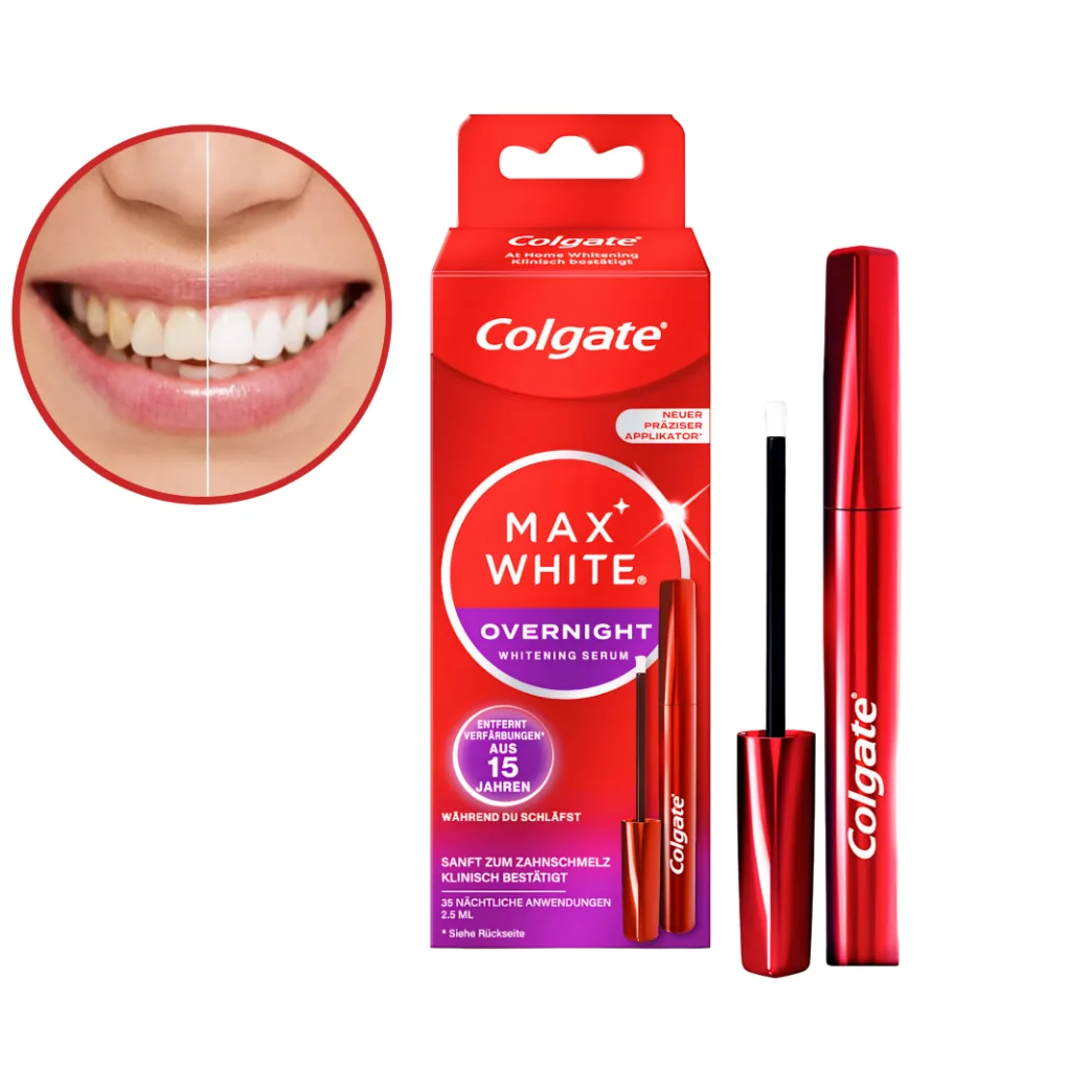 Система відбілювання зубів Colgate Max White (Колгейт Макс Вайт), 2,5 мл, для застосування під час сну (Colgate)