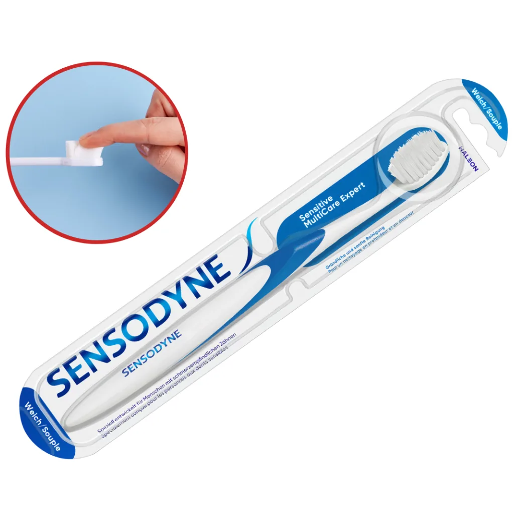 Зубна щітка Sensodyne Sensitive MultiCare Expert (Сенсодин Сенситів МультиКер Експерт), м'яка (GSK)