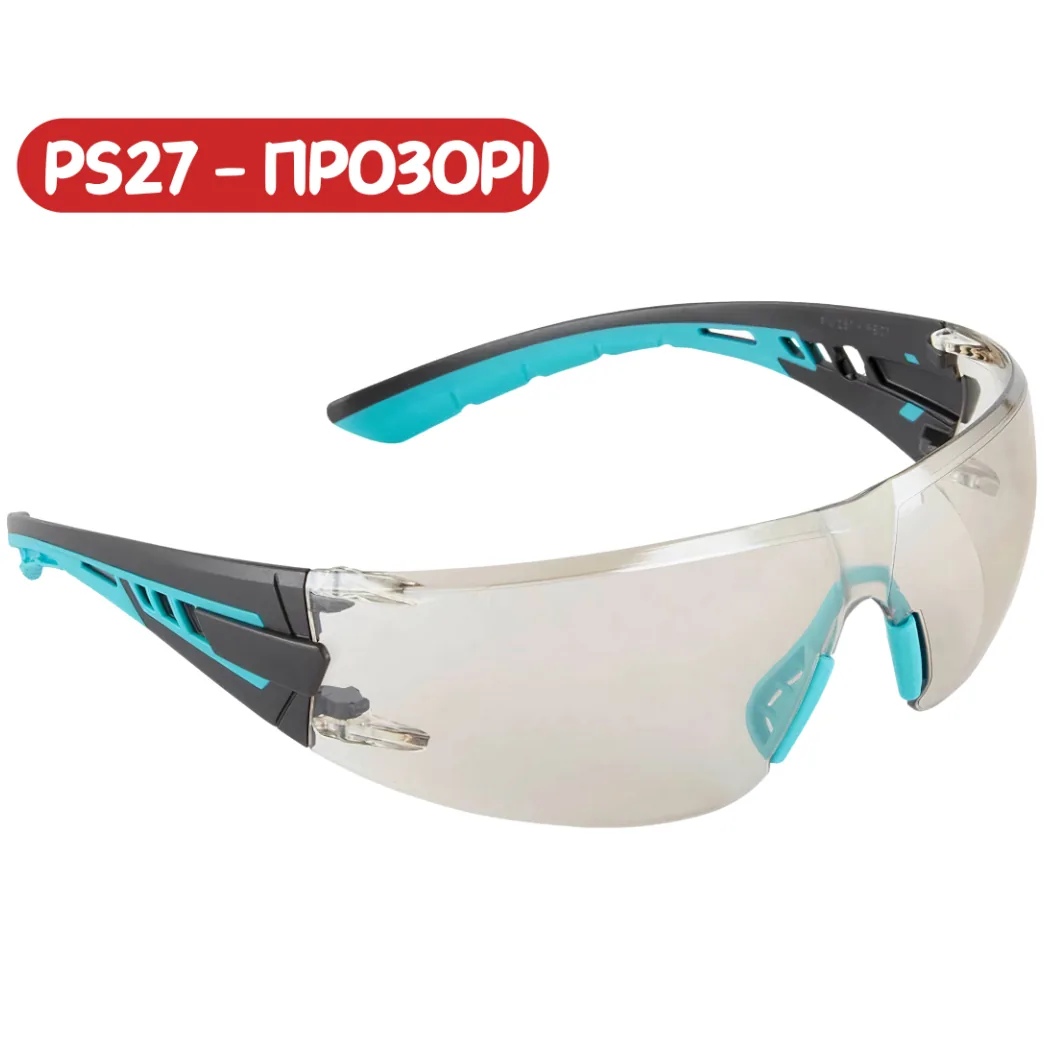 Захисні окуляри прозорі, модель PS27 (Portwest)