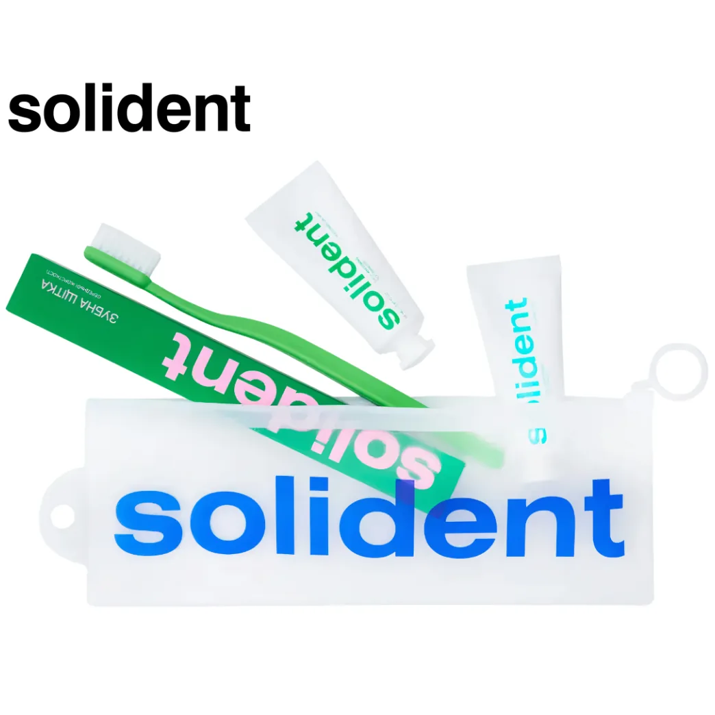 Набір для подорожей Solident (Солідент) Travel Kit, Mint / Watermelon (Solident)