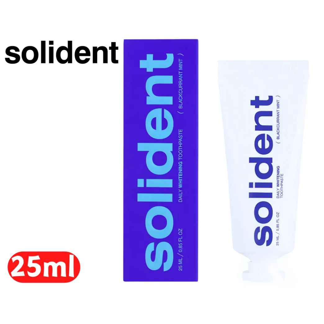 Щоденна відбілювальна зубна паста Solident (Солідент) Blackcurrant Mint (смородина-м'ята), 25 мл (Solident)