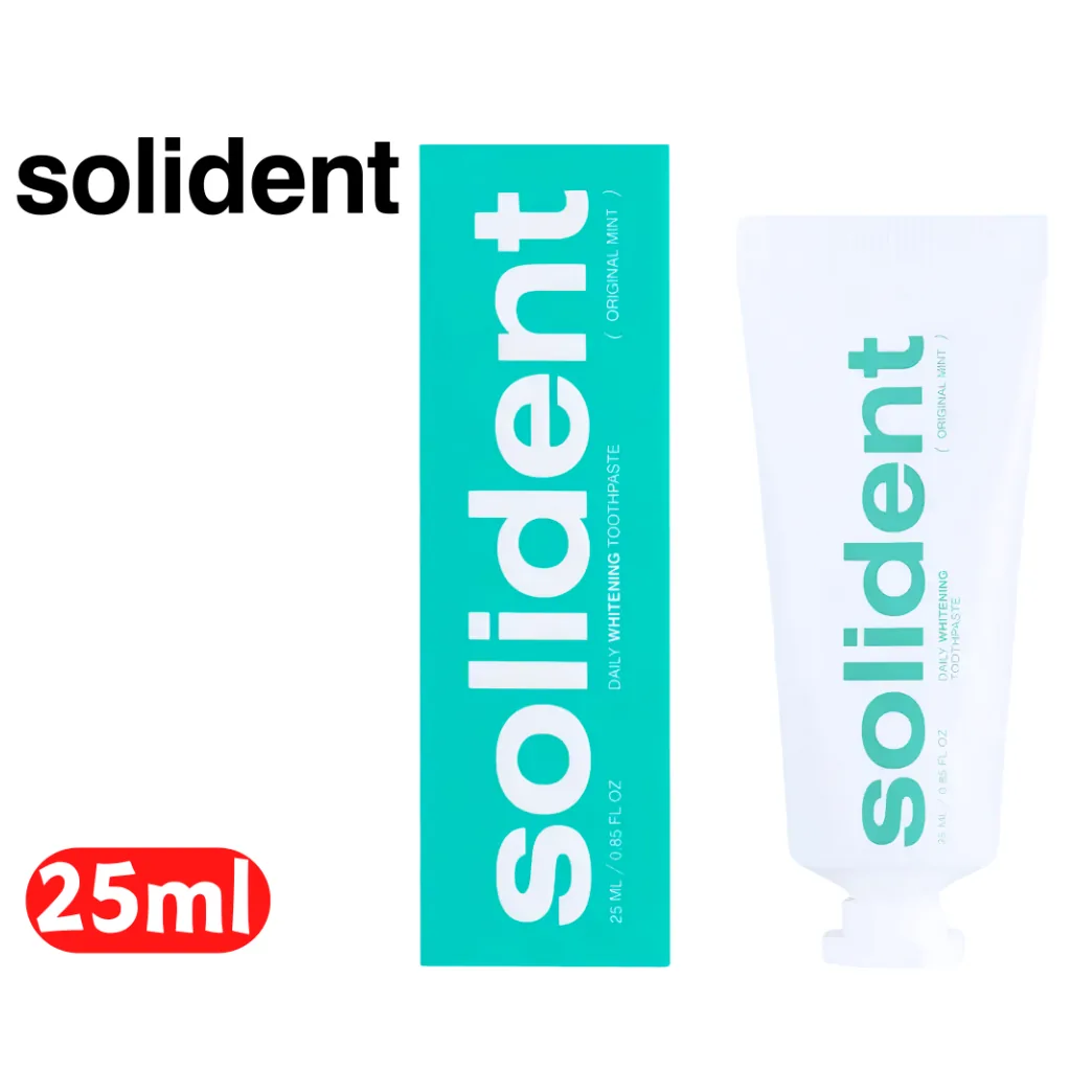Щоденна відбілювальна зубна паста Solident (Солідент) Original Mint (м'ята), 25 мл (Solident)
