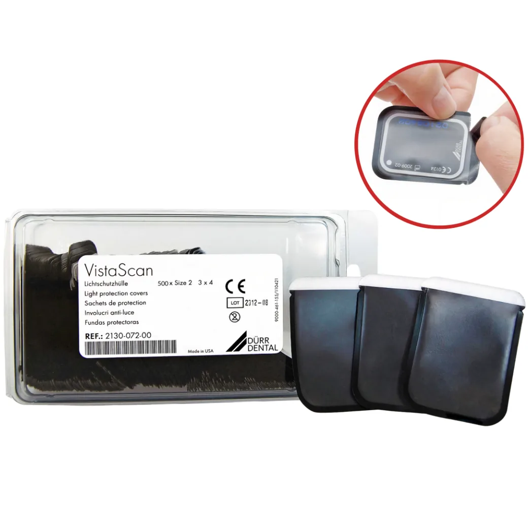 Захисний чохол VistaScan Light Protection Covers для фосфорних пластин, розмір №2 (3х4 см), 500 шт (Durr Dental)