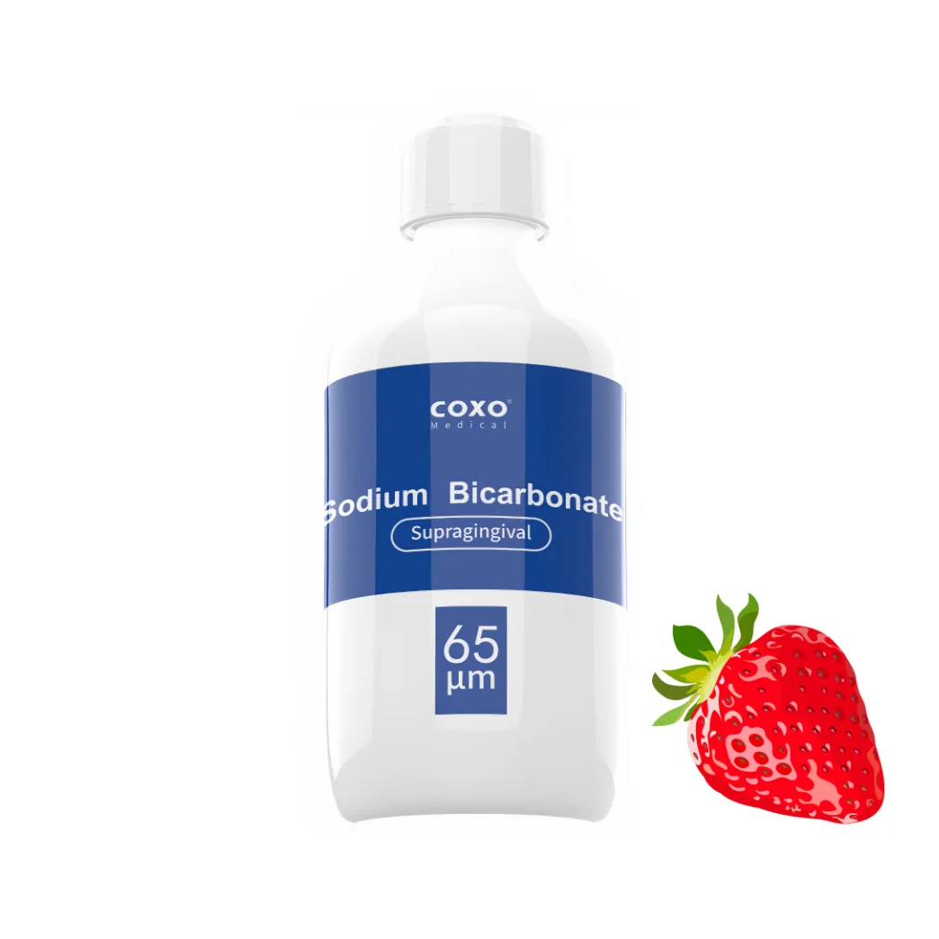 Сода для Air Flow Sodium Bicarbonate (бікарбонат натрію), 65 мкм, смак полуниця, 300 г (COXO)