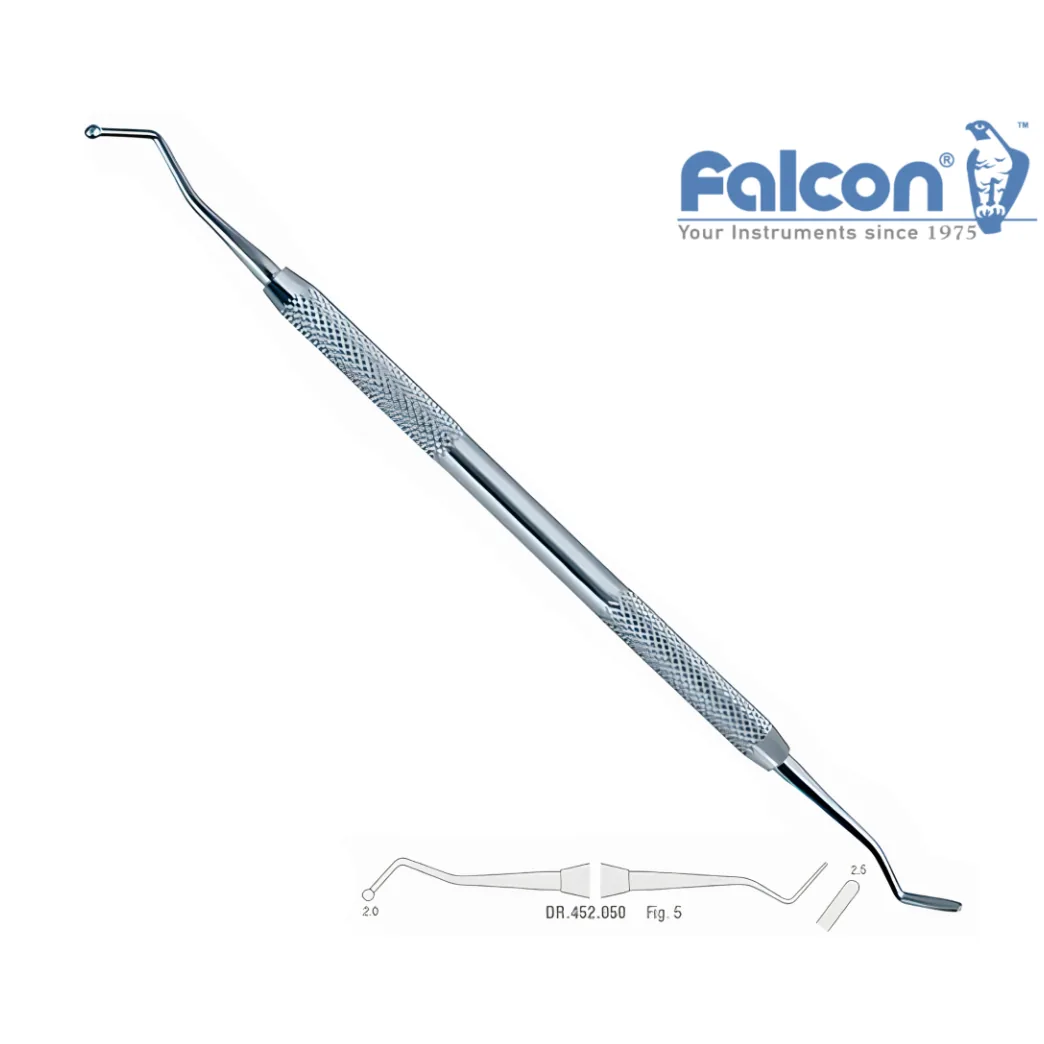 Гладилка кулькова зворотна DR.452.050, розмір 2-2,5 мм (Falcon)